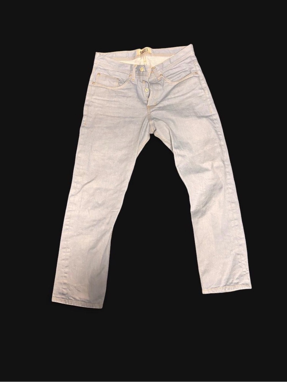Naked & Famous Denim Light Wash Straight Jeans